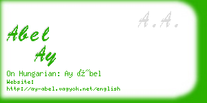 abel ay business card